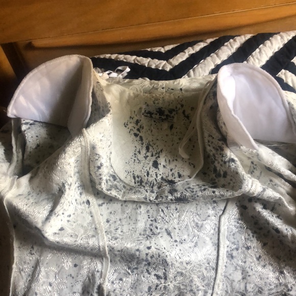 Retro 80s Up-cycled Splatter Paint Jacket Size 10 - Picture 7 of 16